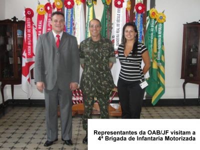 Leia a noticia completa sobre Representantes da OAB/JF visitam a 4ª Brigada de Infantaria Motorizada