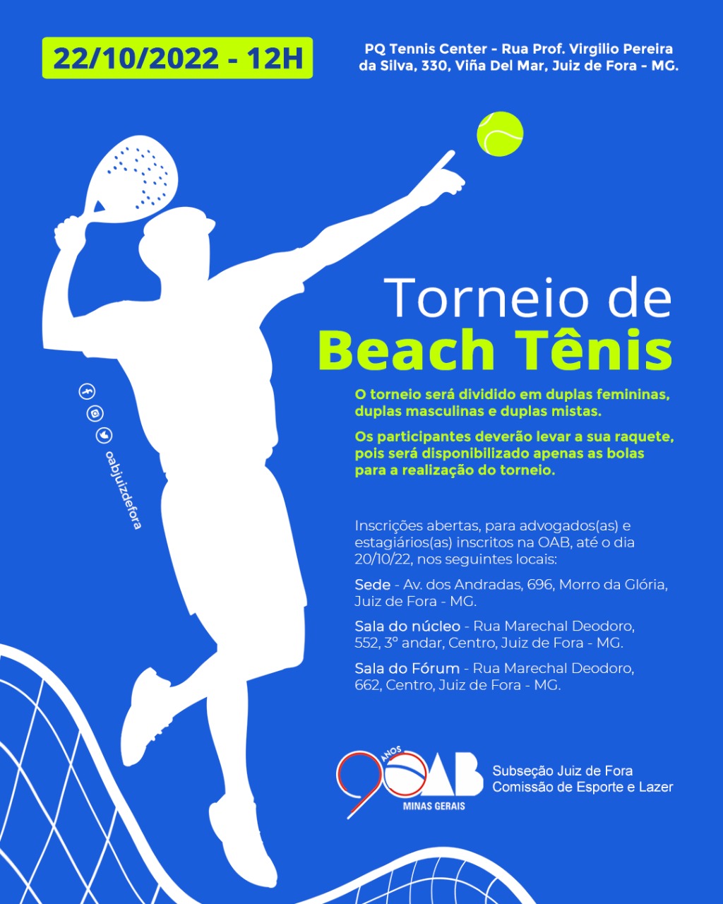 OAB Bauru » Torneio de Tênis OAB Bauru