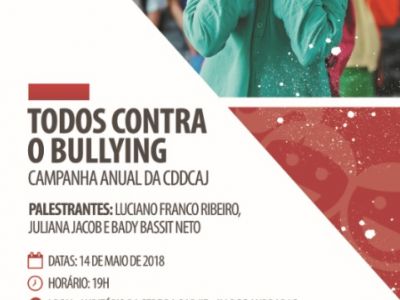 Leia a noticia completa sobre OAB/JF divulga alterações na realização do evento “Todos contra o bullying”